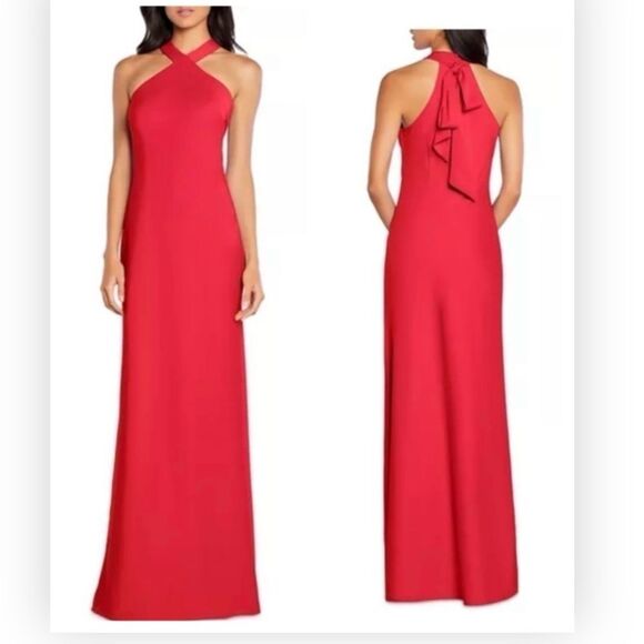 NWT Aidan by Aidan MN1E206925 Mattox Halter Slip Gown $245 - Picture 1 of 6